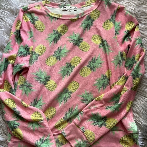 ⚡️ 3 for 25 Wildfox pineapple 🍍 long sleeve pullover - Picture 2 of 3